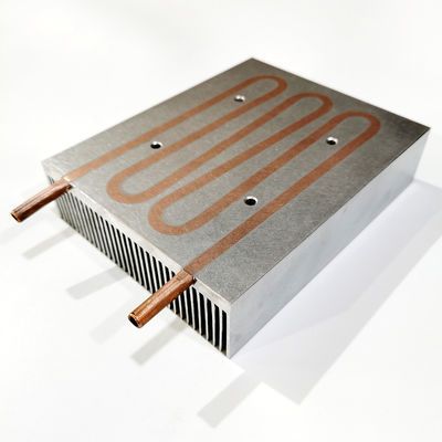 Dissipatore di calore fresco d'anodizzazione dell'acqua con la metropolitana di rame 120x36x150MM