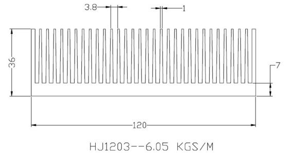 Dissipatore di calore fresco d'anodizzazione dell'acqua con la metropolitana di rame 120x36x150MM