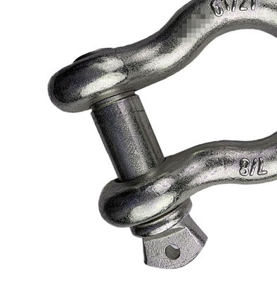 L'acciaio legato ha forgiato la vite Pin Bow Shackle, ha galvanizzato i dispositivi d'ancoraggio di sollevamento resistenti