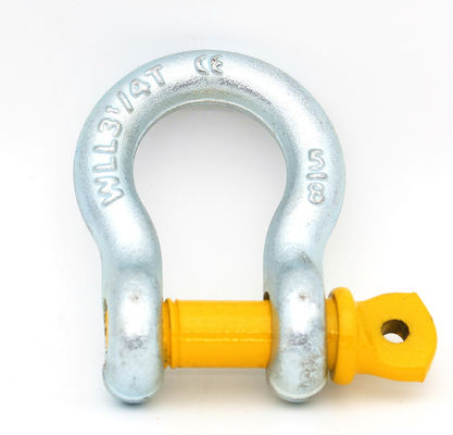 L'acciaio legato ha forgiato la vite Pin Bow Shackle, ha galvanizzato i dispositivi d'ancoraggio di sollevamento resistenti
